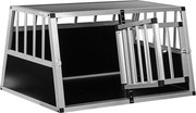 Aluminiowa skrzynia transportowa dla psów dwudrzwiowa tylna