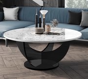 Okrągły stolik kawowy Capri 100 Hubertus marmur połysk