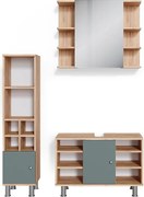 Zestaw mebli łazienkowych zielony 60x32x54 fynn