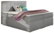 Łóżko kontynentalne ALICE 160x200 szare z pojemnikiem ELTAP