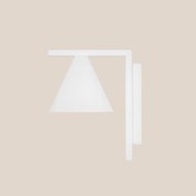 Lampa ścienna Form z kloszem typu stożek