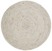 Kremowy dywan dziecięcy ø 110 cm Neethu Avoine – Nattiot