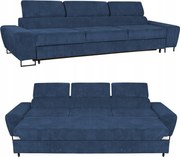 Sofa kanapa 3 os rozkładana z f. spania Savio Family meble granat sztruks
