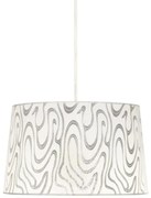 Biało-szara lampa wisząca z nowoczesnym motywem - K529 M8-B62