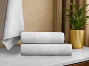 Zestaw ręczników CARRARA 1 szt. 60x100 cm i 1 szt. 40x55 cm 100% bawełna, biały