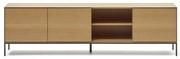 Szafka pod TV w dekorze dębu 195x55 cm Vedrana – Kave Home