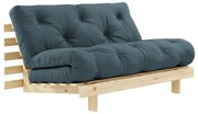 Sofa rozkładana z niebieskozielonym obiciem Karup Design Raw/Petrol Blue