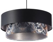 Czarna marmurkowa lampa wisząca nad stół - 4X S422 R9-E31