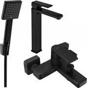 Mexen Mino R45 zestaw wannowy, czarny - 72413R45-70