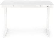 Białe regulowane biurko K8-M73