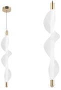 LAMPA WISZĄCA LED G008-1CP BIAŁY/ZŁOTY