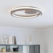 Eglo 901823-LED Lampa sufitowa MEZZOMONTE 2xLED/20W/230V średnica 48 cm beżowa + z pilotem