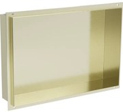 Mexen X-Wall-NR półka wnękowa bez kołnierza 45 x 30 cm, złota szczotkowana - 1951453010