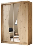 Szafa przesuwna - Foks 160 cm, dąb artisan