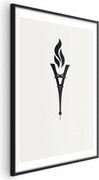 Plakat Znicz olimpijski 60x90 cm z ramą czarną z marginesem ARTGEIST B