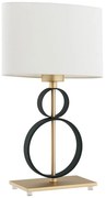 Argon 8373 - Lampa stołowa PERSEO 1xE27/15W/230V 42 cm kremowa/czarna