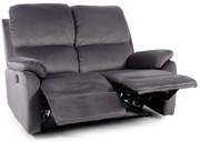 Sofa rozkładana SPENCER 2 VELVET szara SIGNAL