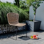 Krzesło ogrodowe z technorattanu Leon cappuccino PATIO