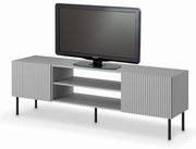 ASENSIO RTV-1 stolik szafka RTV 180 cm szary nogi czarny nowoczesny