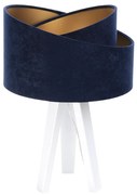 Lampa stołowa GEMSTONE granatowa/złota/biała BPS KONCEPT