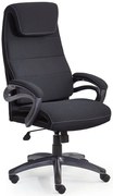 Fotel Czarny Nowoczesny Biurowy E8-M18