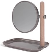 Lusterko kosmetyczne z tacą na biżuterię