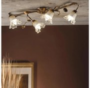 ONLI - Lampa sufitowa ARIANNA 4xE14/6W/230V brązowa