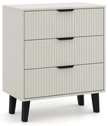 Komoda kaszmirowa z 3 szufladami ryflowana Z1-N31