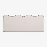 Cabecero W Bouclé 220 Cm Elenor Bouclé White & 180 Cm - Sklum