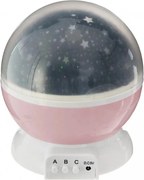 Atmosphera - LED projektor dziecięcy 3xAA różowy