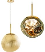 Lampa Sufitowa Wisząca Szklana APP331-1CP Złota