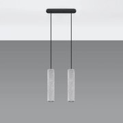 Lampa wisząca LUVO 2 betonowa SOLLUX  LIGHTING