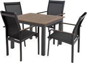 Doppler EXPERT WOOD Plus ogrodowy zestaw wypoczynkowy 4+1