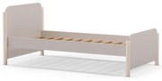 Kremowe łóżko dziecięce z litego drewna sosnowego 90x190 cm Enola – Marckeric