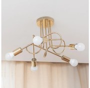 Żyrandol przysufitowy OXFORD 5xE27/15W/230V złoty