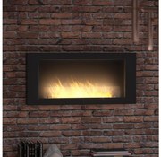 InFire - Biokominek ścienny 120x56 cm 3kW czarny
