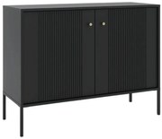 Czarna stylowa komoda na nóżkach W8-B80
