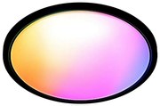 WiZ - LED RGB 22W SUPERSLIM sufitowe Wi-Fi 230V czarne, ściemnialne