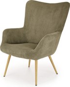 Tapicerowany sztruksem fotel wypoczynkowy Amaro Halmar