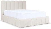 Kremowe łóżko tapicerowane chmurka 5 rozmiarów W6-N35