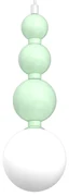 Lampa wisząca BOULE Mint 1xG9, miętowa, biała, pojedyncza, kule