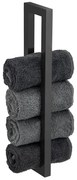 Uchwyt na ręczniki ze stali lakierowanej, czarny mat, REITANI, WENKO