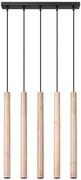 Drewniana lampa wisząca tuby nad wyspę F7-Z62