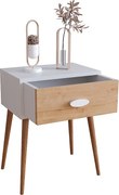 Drewniany stół boczny stolik nocny Singol L