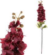 Sztuczny kwiat Ostrożka bordowy, 87 x 13  cm