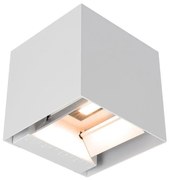 Solarny kinkiet ścienny LED z czujnikiem — 9W, 5V, IP65, 2600 mAh, biały