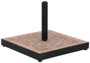 Zdobiona ceramiczna podstawa do parasola terakota F0-S08