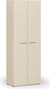 Szafa biurowa z drzwiami PRIMO WOOD, 800 x 420 x 2128 mm, brzoza