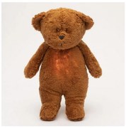 Moonie - Zabawka do przytulania z melodyjką i światełkiem miś 2.0 organic caramel