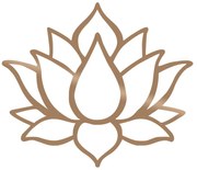Dekoracja ścienna w kolorze złota Wallity Lotus